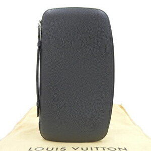 Louis Vuitton Taiga Organizer Atoll Travel Bag Black